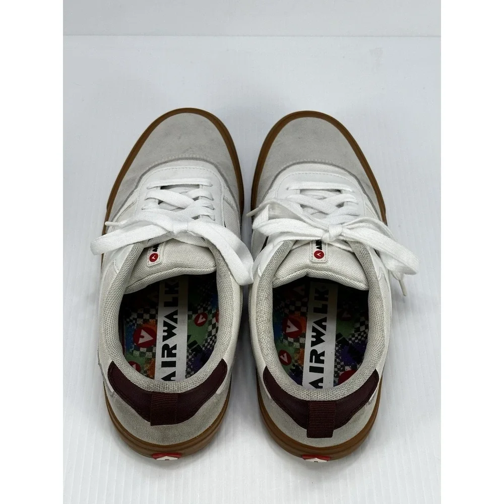 AIRWALK Shoes Mens 10 Huntington Sneakers White Leather Upper Casual MNAK23ES014